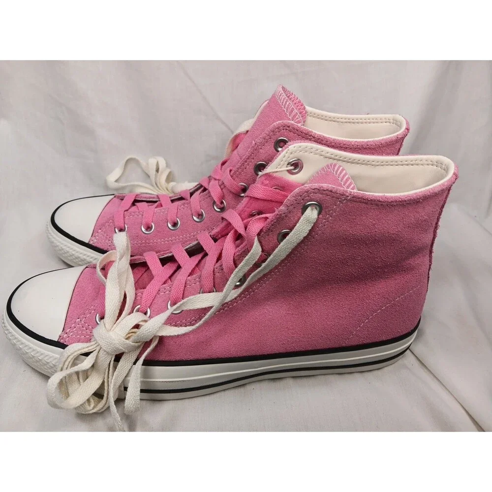 NWT Converse Chuck Taylor All Stars Men's 9 Women's 11 Pink Suede High Tops - Picture 3 of 9